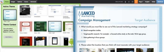 SurveyGizmo online survey software lets you take control over branded surveys